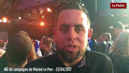 Les réactions des militants au QG du Front National