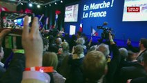 PRÉSIDENTIELLE. Réactions au QG d'Emmanuel Macron à l'annonce des 1ers résultats