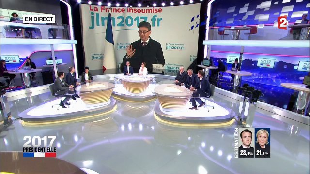 Jean-Luc Mélenchon prononce son discours