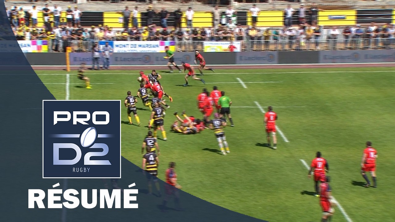 PRO D2 - Résumé Mont-de-Marsan-Aurillac: 43-25 - J28 - Saison 2016/2017