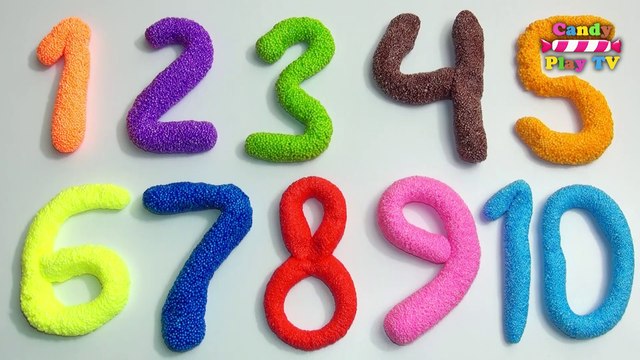 Learn To Count with PLAY-DOH Numbers 1 to 20 Squishy Glitter Foam | Learn To Count for Children