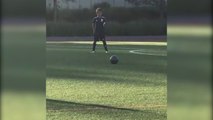 Quand Cristiano Ronaldo Junior imite son père