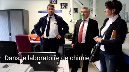Le ministre Collin en visite a la Protection civile de Libramont