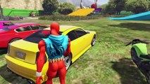 Learn Color Spiderman & Colors Cars for Cartoon - Nursery Rhymes For Kids Songs - Spiderman on Cars,Çizgi film izle 2018