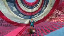 Spiderman Disney Cars Lightning McQueen COLORS Super Motorcycle (Nursery Rhymes - Cartoon For Kids),Çizgi film izle 2018