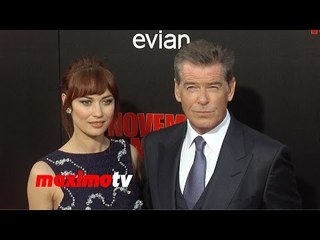 Pierce Brosnan & Olga Kurylenko "The November Man" Premiere ARRIVALS