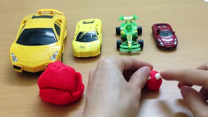 Play Doh  Surprise Eggs - Pixar Cars Lightning McQueen And Spiderman-EX7SSDC9kJM