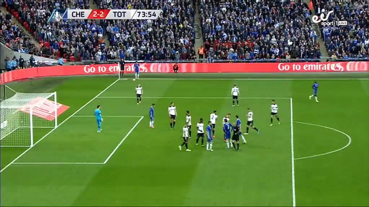 Eden Hazard Goal HD - Chelsea 3-2 Tottenham - 22.04.2017