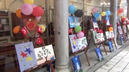 Afyonkarahisar'da Minik Eller Resim Sergisi