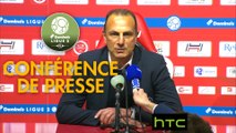 Conférence de presse Stade de Reims - Nîmes Olympique (1-1) : Michel DER ZAKARIAN (REIMS) - Bernard BLAQUART (NIMES) - 2016/2017