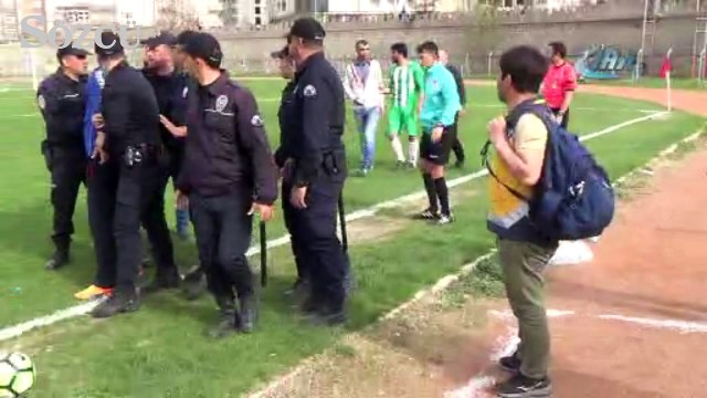 Muş'ta olaylı maç