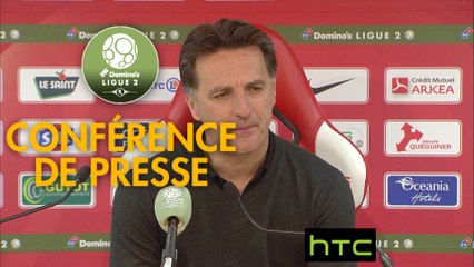 Conférence de presse Stade Brestois 29 - Amiens SC (2-3) : Jean-Marc FURLAN (BREST) - Christophe PELISSIER (ASC) - 2016/2017
