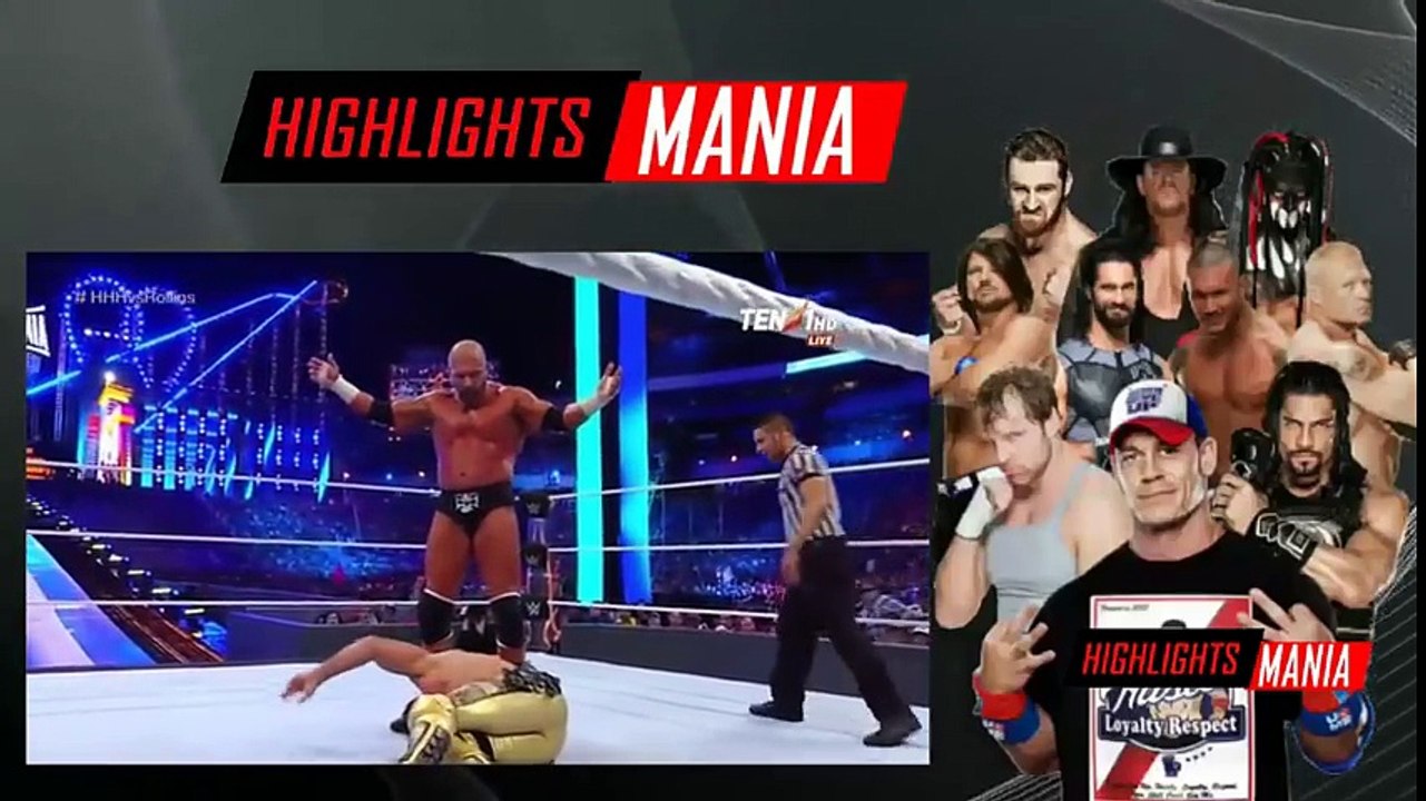 SETH ROLLINS vs. TRIPLE H   NON-SANCTIONED full MATCH - WRESTLEMANIA 33 2017