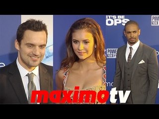 Jake Johnson, Nina Dobrev, Damon Wayans Jr. "Let's Be Cops" Los Angeles Premiere