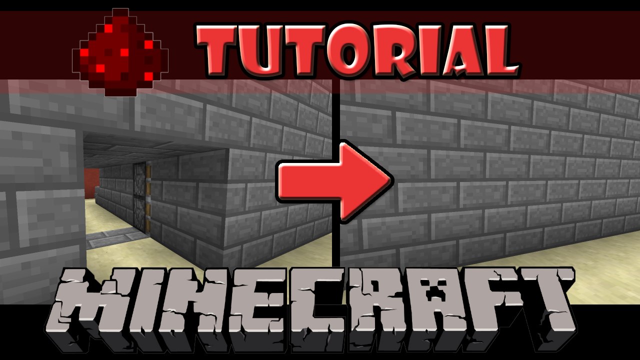 Minecraft Tutorial: Porta de pistão em parede Lisa! (Secreto) (1.11)