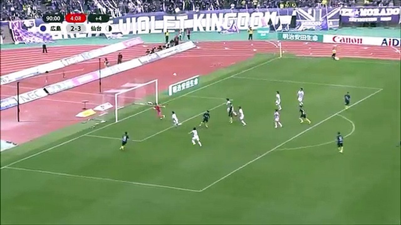 Hiroshima 3:3 Sendai ( Japanese J League. 22 April 2017)