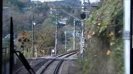 前面展望 ＪＲ東海 飯田線 特急 伊那路 373系 ｸﾊ373ｰ2 豊橋→飯田　2015 11 21 part 3/3