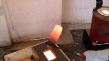 COPPER  INGOT in  SAND CASTING MOLD..!