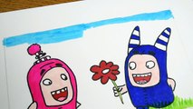 How to draw and color Oddbods Cartoon Fun Art for Kids Pogo