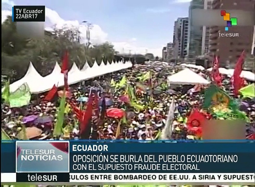 Ecuador: Correa denuncia campaña sucia electoral de la oposición