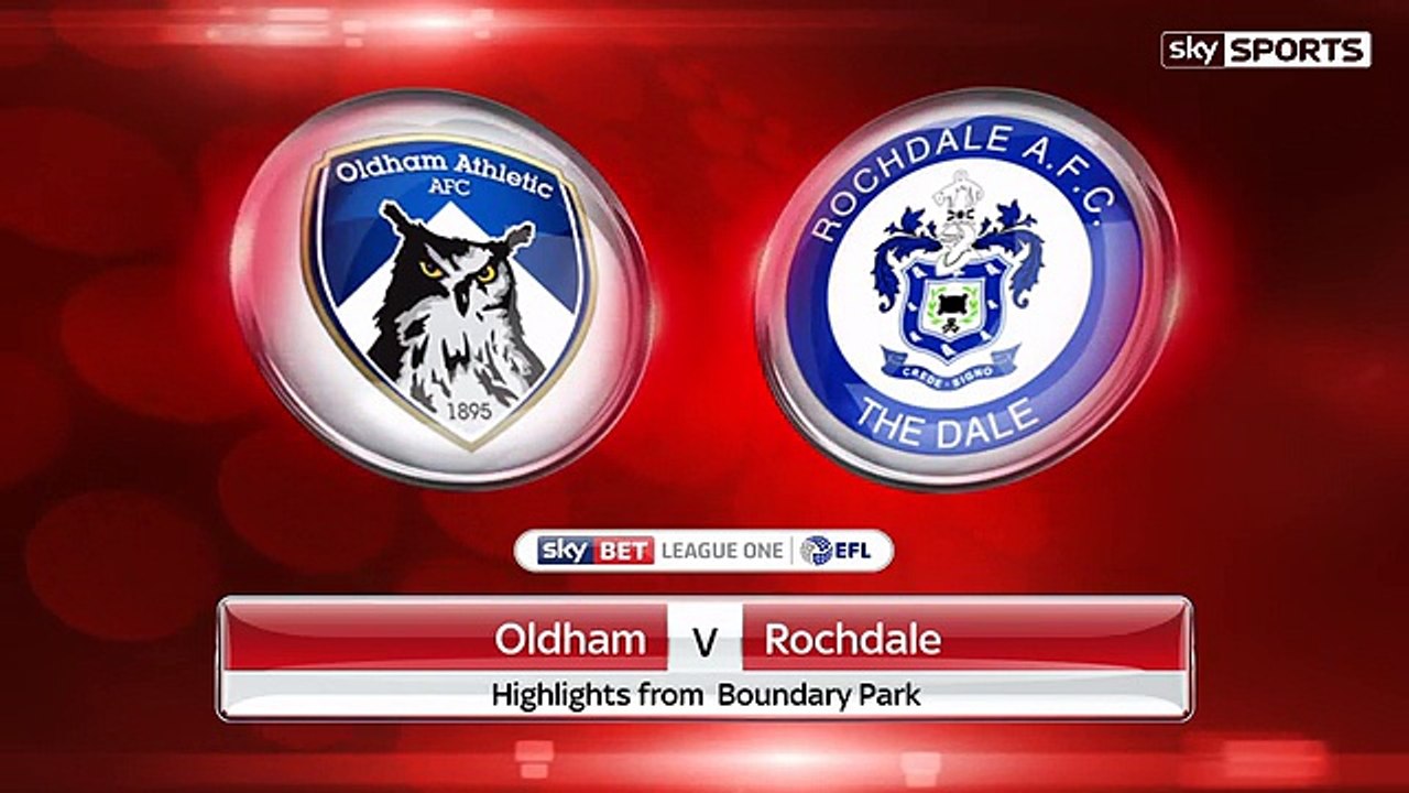 Oldham 1-1 Rochdale