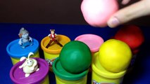 7 Playdoh Surprise EGGS, 7 Surprise Toys, Smurfs Tys