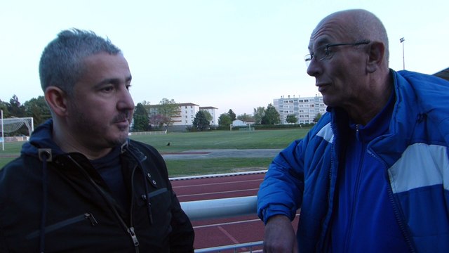 UGA LYON-DECINES SENIORS1 - VILLEFRANCHE FC 1 - 2 LE OFF d'après-match du 22 avril 2017. Tarek Bouabdellah, entraîneur Séniors1 et responsable du football à 11.
