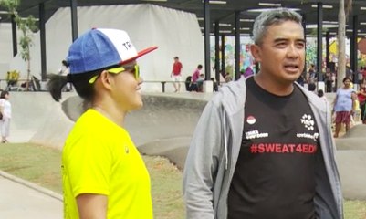 Farhan Ikut Sungai Liat Triathlon & Jalankan Misi Sosial