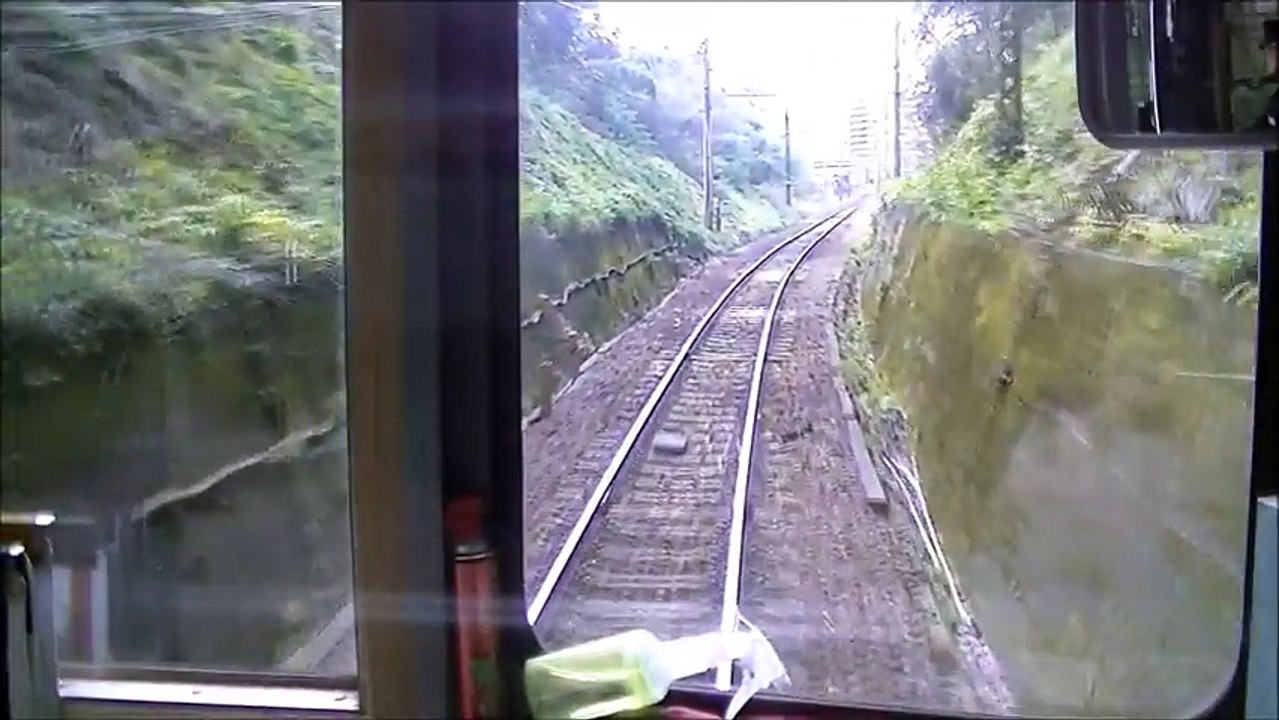 前面展望 近江鉄道 220形 222 米原→貴生川 2014 3 2 part 1/2