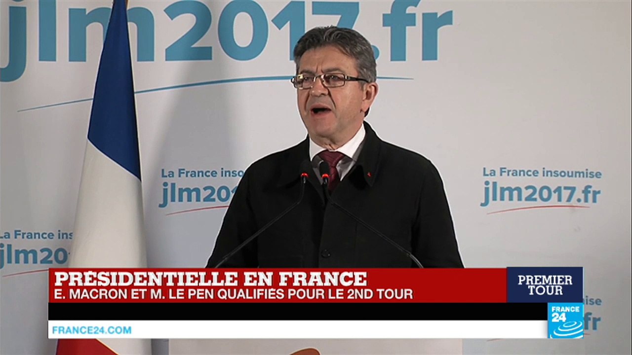 Présidentielle : le discours de Jean-Luc Mélenchon