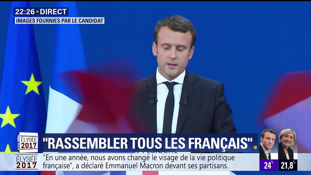 Emmanuel Macron: "Je souhaite devenir votre président. Le président des patriotes face à la menace des nationalistes"