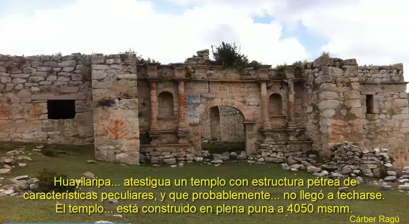 IGLESIA COLONIAL DE HUAYLLARIPA -  PERU