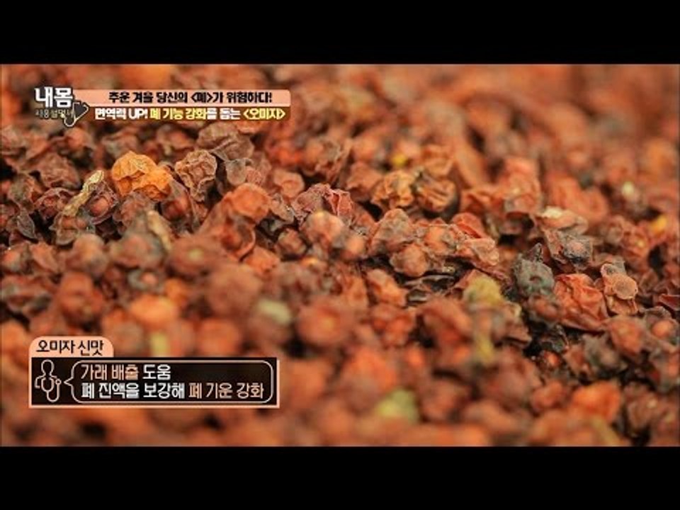 면연력 UP! 폐 기능 강화 돕는 ‘오미자’ [내 몸 사용설명서] 135회 20161230