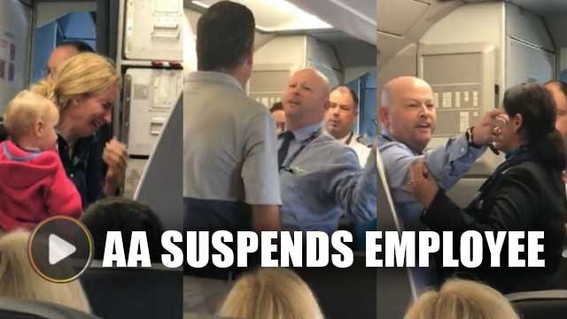 American Airlines suspends flight attendant after snatching stroller from mother