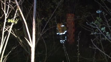 Ticari Taksi Ormanlık Alana Uçtu... 1 Yaralı