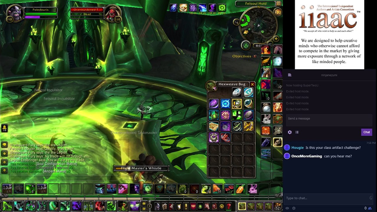 The most Unprofessional Stream World of Warcraft Demon Hunter 2017-100 why scripted events fail in wow