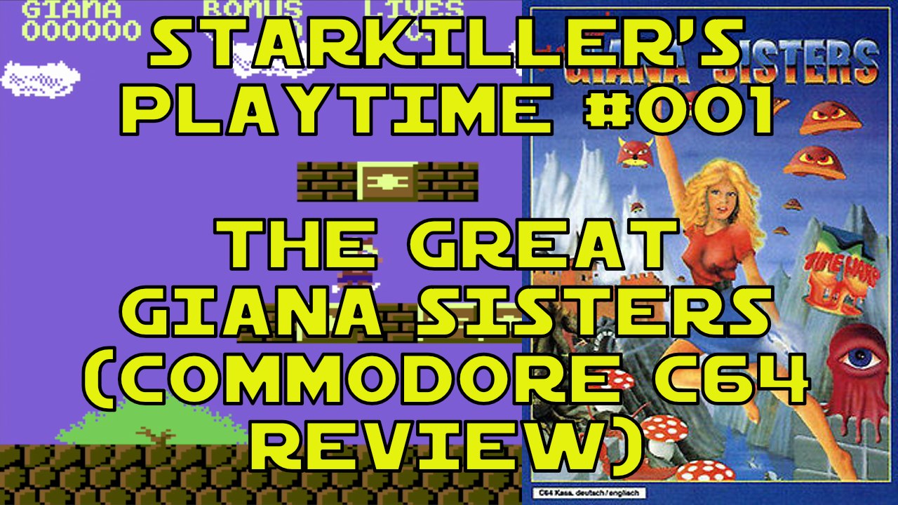The Great Giana Sisters (Commodore C64 Review) - starkiller's Playtime #001