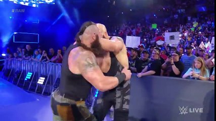 Big Show vs. Braun Strowman- Raw, April 17, 2017 store man destroyed big show