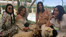 Kim Kardashian | Easter with Chrissy Teigen and family