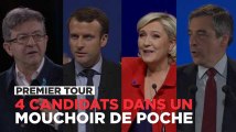 Premier tour : Macron, Le Pen, Fillon, Mélenchon dans un mouchoir de poche