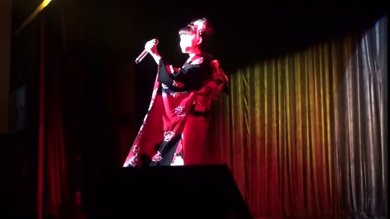 堀優衣(15歳中三)『I have nothing』 Whitney Houston / Yui Hori fifteen Japanese kimono girl   AMAZING!