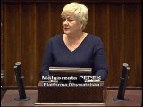 Poseł Małgorzata Pępek - Wystąpienie z dnia 20 kwietnia 2017 roku.