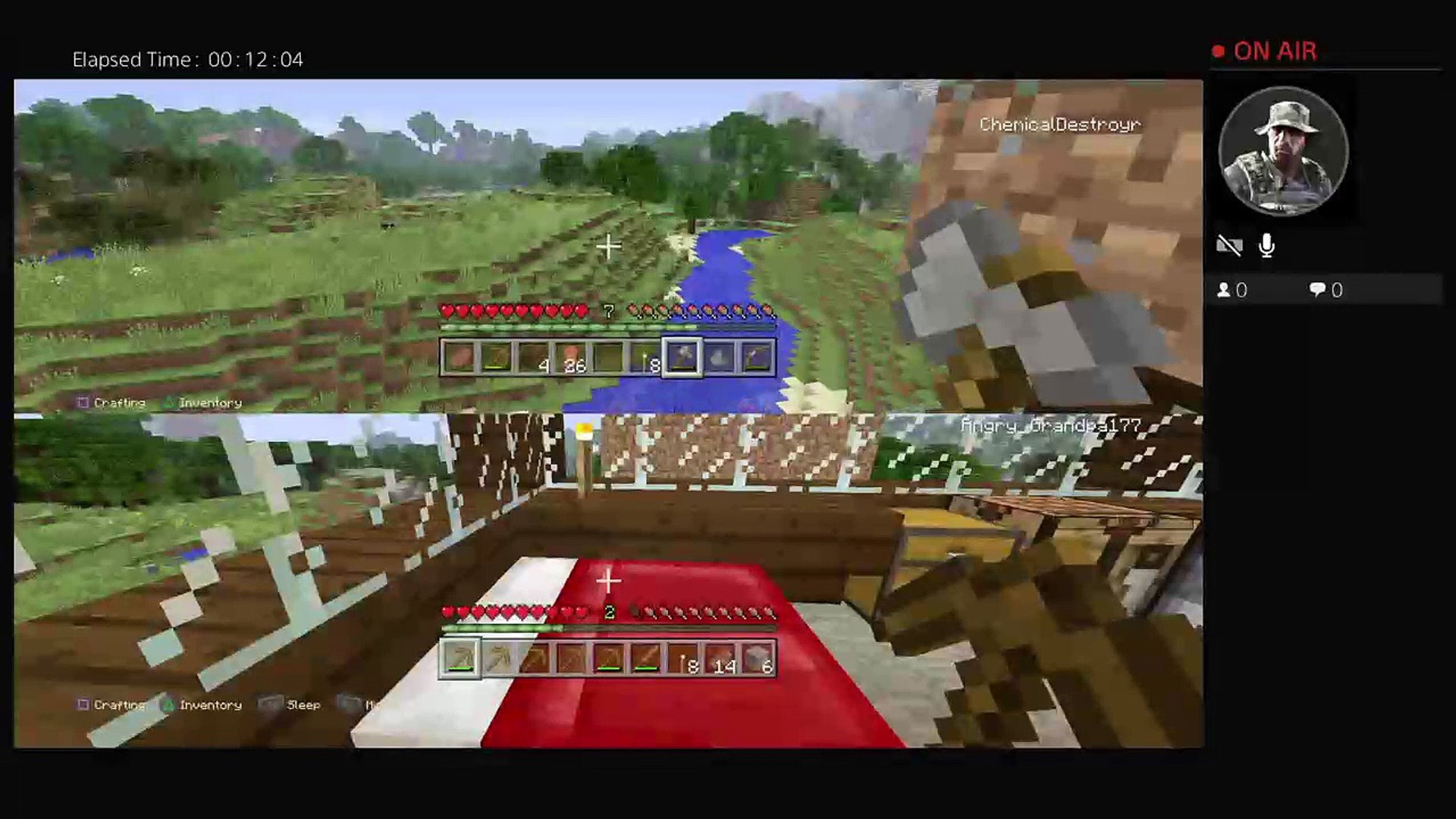 Minecraft splitscreen survival pt2 (10)