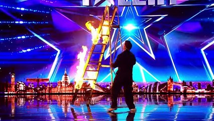 Kieran Beattie brings the danger to BGT | Auditions Week 2 | Britain’s Got Talent 2017