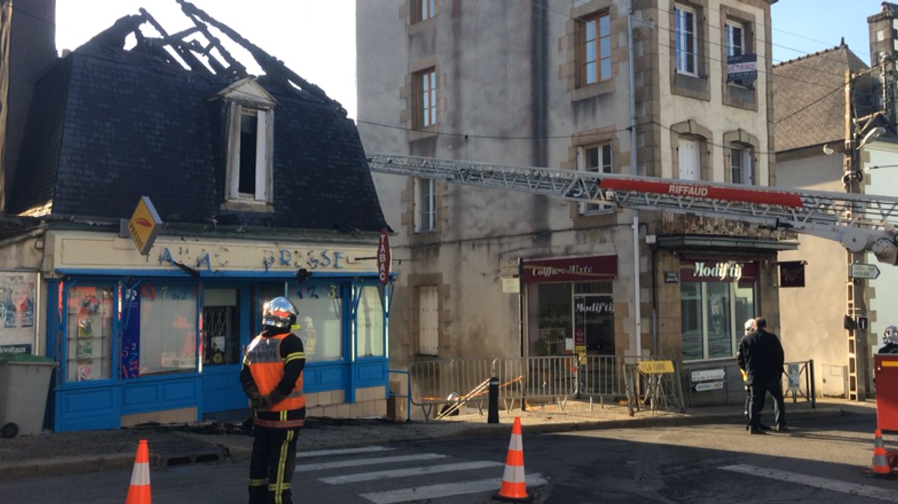 Un tabac-presse ravagé par un incendie