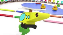 ABC song nursery rhyme_ learn letters with toy alphabet train! Educational 3d cartoon for children