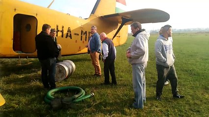 EKS Humin Aqua Humusol spraying by plane