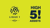 Ligue 1 - Top 5 assists - Matchday 34