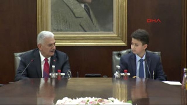 Başbakan Yıldırım, Çankaya Köşkü'nde Çocukları Kabul Etti