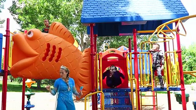 Frozen Elsa Breaks Arm Baby Spider-man vs Joker vs Super Man Thor Spidergirl Funny Prank _ Comic